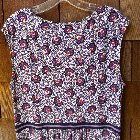 EUC Boden Floral Stretch Jersey Sleeveless Bernice Fit & Flare in Women's 12R - Picture 10 of 16